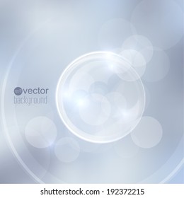 Abstract background with light and bright spots and soap bubbles. 