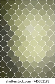 Abstract background of light brown honeycomb with shades from center of lighters to dark on each side / Abstract brown honeycomb background