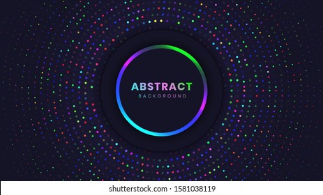 Abstract Background with Light Circles