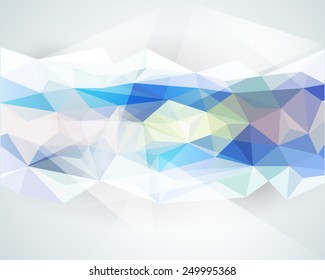 Abstract background with light color polygonal design - Illustration vector