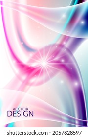 Abstract background in light colors with smooth lines and highlights.