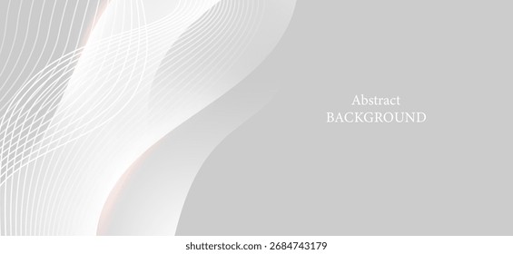 Fondo Abstractas en colores claros, tonos blanco-gris, con líneas largas y curvas que recorren las áreas izquierda, centro y derecha, creando una atmósfera simple, elegante y dimensional.