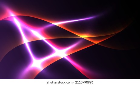 Abstract background light curved lines vector illustration.