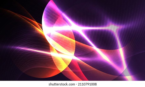 Abstract background light curved lines vector illustration.