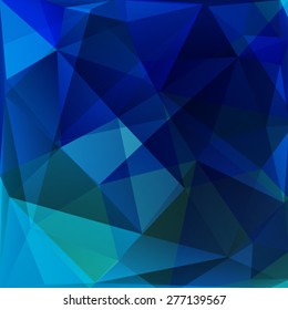 Abstract background with light and dark blue triangles.