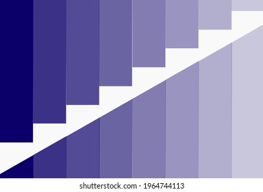 Abstract background with light to dark color design and staircase-like sides
