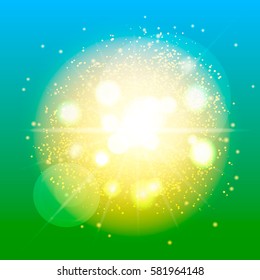 Abstract  background with light effects. Vector Illustration.