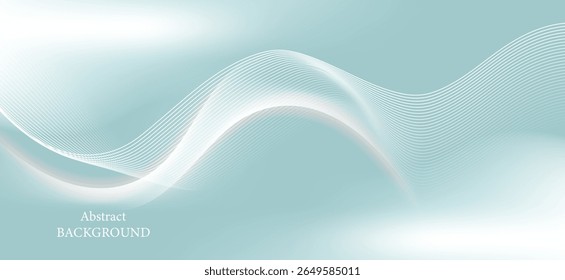 Fundo abstrato em tons de cinza claro e branco, com linhas e ondas delicadas e graduais, criando uma sensação muito suave de movimento e dimensão.