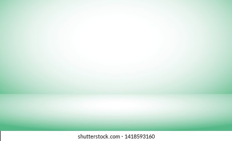 Abstract background light green gradient studio for backdrop design bokeh composition for , website, magazine or graphic for commercial campaign design