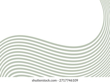 Fondo Abstractas con líneas onduladas de color verde claro que crean una sensación de calma y movimiento. Eps 10