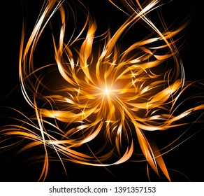 Abstract background light lines, futuristic wave. Vector illustration