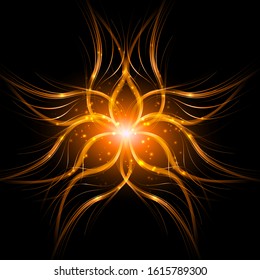 Abstract background light lines, futuristic wave. Vector illustration