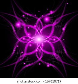 Abstract background light lines, futuristic wave. Vector illustration