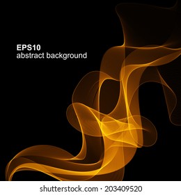 Abstract background light lines, futuristic wave. Vector illustration.