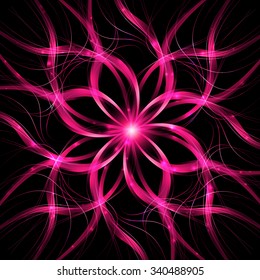 Abstract background light lines, futuristic wave. Vector illustration.