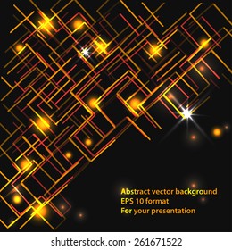 abstract background with light lines. Universal vector for your presentation