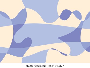 Abstract background of light purple, light yellow, and dark purple curved shapes