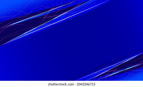 abstract background with light and wave blue color
