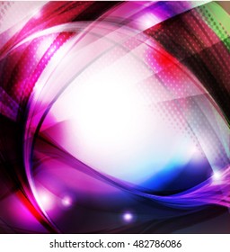 Abstract background with lighting effect. Vector