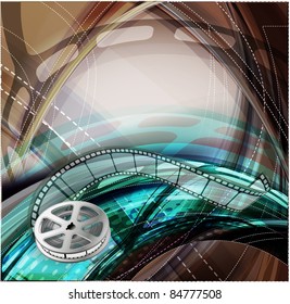 Abstract background with lighting effect. Vector