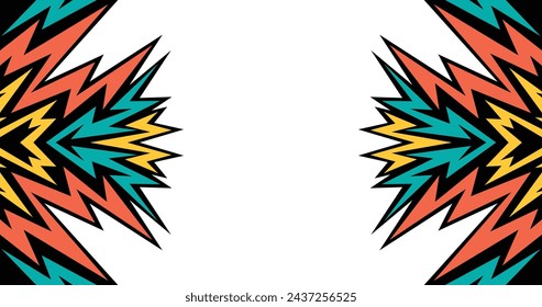 Abstract background lightning and arrow line pattern with some copy space area	

