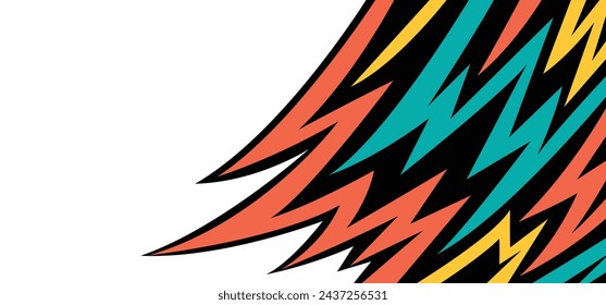 Abstract background lightning and arrow line pattern with some copy space area	
