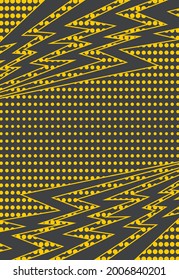 Abstract background with lightning and halftone pattern