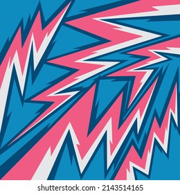 Abstract background with lightning pattern and with retro color theme