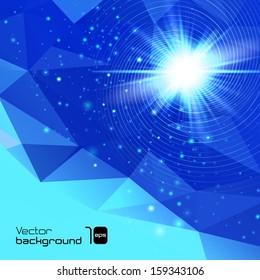 Abstract background with lights for business presentation. Vector illustration.