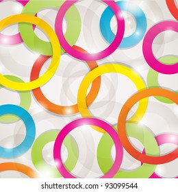 Abstract background with lights and circles
