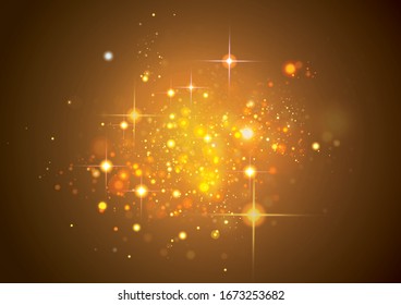 abstrakter Hintergrund mit Lichtern und Sternen