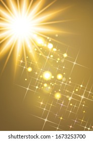 abstract background with lights and stars