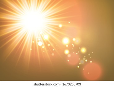 abstract background with lights and stars