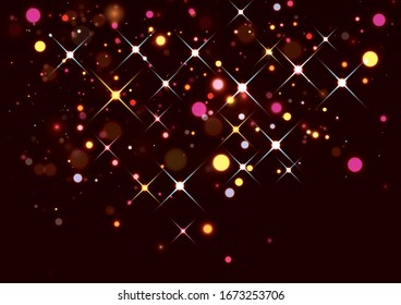 fondo abstracto con luces y estrellas