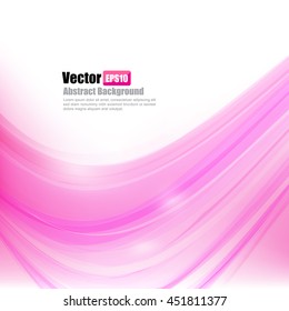 Abstract background Ligth pink curve and wave element vector illustration eps10