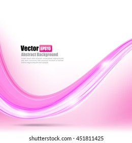 Abstract background Ligth pink curve and wave element vector illustration eps10