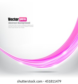 Abstract background Ligth pink curve and wave element vector illustration eps10