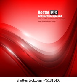Abstract background Ligth red curve and wave element vector illustration eps10