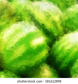 Abstract background like green watermelons, geometric style