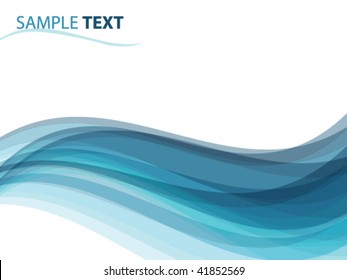 abstract background like ocean waves, vector illustration