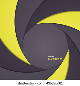 Abstract background like shutter aperture. Vector illustration