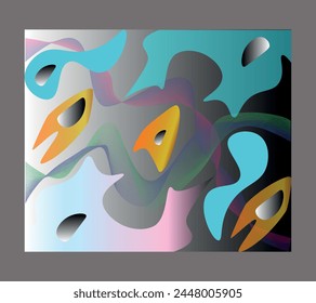 Abstract Background line art design