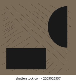 Abstract Background Line Art Doodle Vector. Abstract Collection. No.1