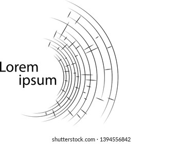 Abstract Background Line Circles Black. Modern Background Themes Web.