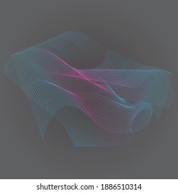 Abstract background and line color