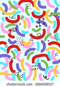 Abstrakte Hintergrundfarbe, handgezeichnet, Vektorgrafik.