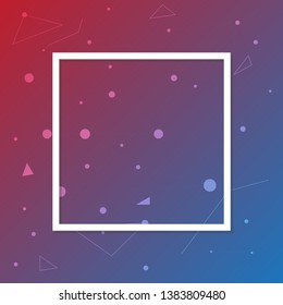 Abstract Background with line connection and grey square and element particle.