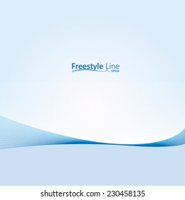Abstract background with line freestyle  design. Vector background