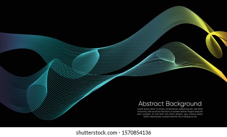 abstract background line gradation in black