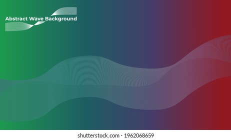 Abstract Background With Line and Gradient Green Blue Red